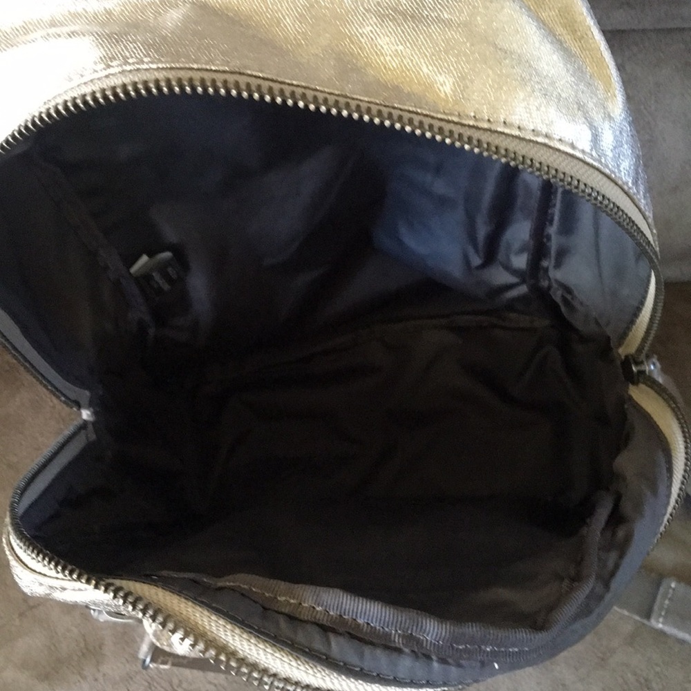 Frye Metallic Silver Backpack - Picture 3 of 6